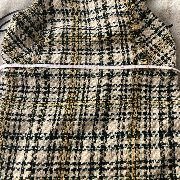 NWT ZARA PLAID MINI DRESS - Picture 7 of 7
